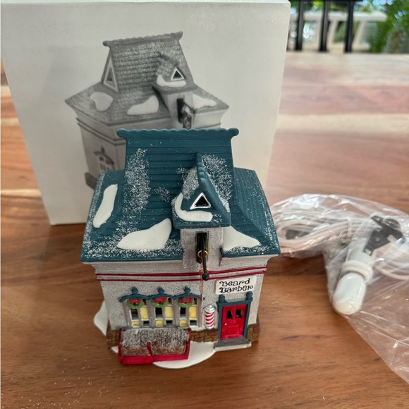 Dept 56 North Pole Series “Beard Barber Shop” with Box - Picture 2 of 8